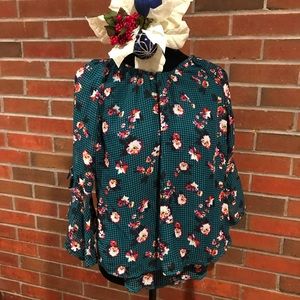 Floral blouse for girls